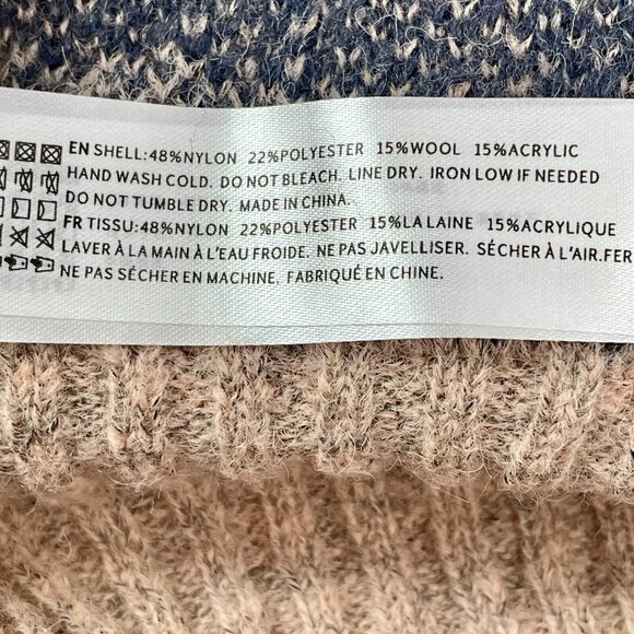 Anthropologie En Saison Mares Wool Blend Cropped Balloon Sleeve Sweater Womens M - Picture 12 of 14